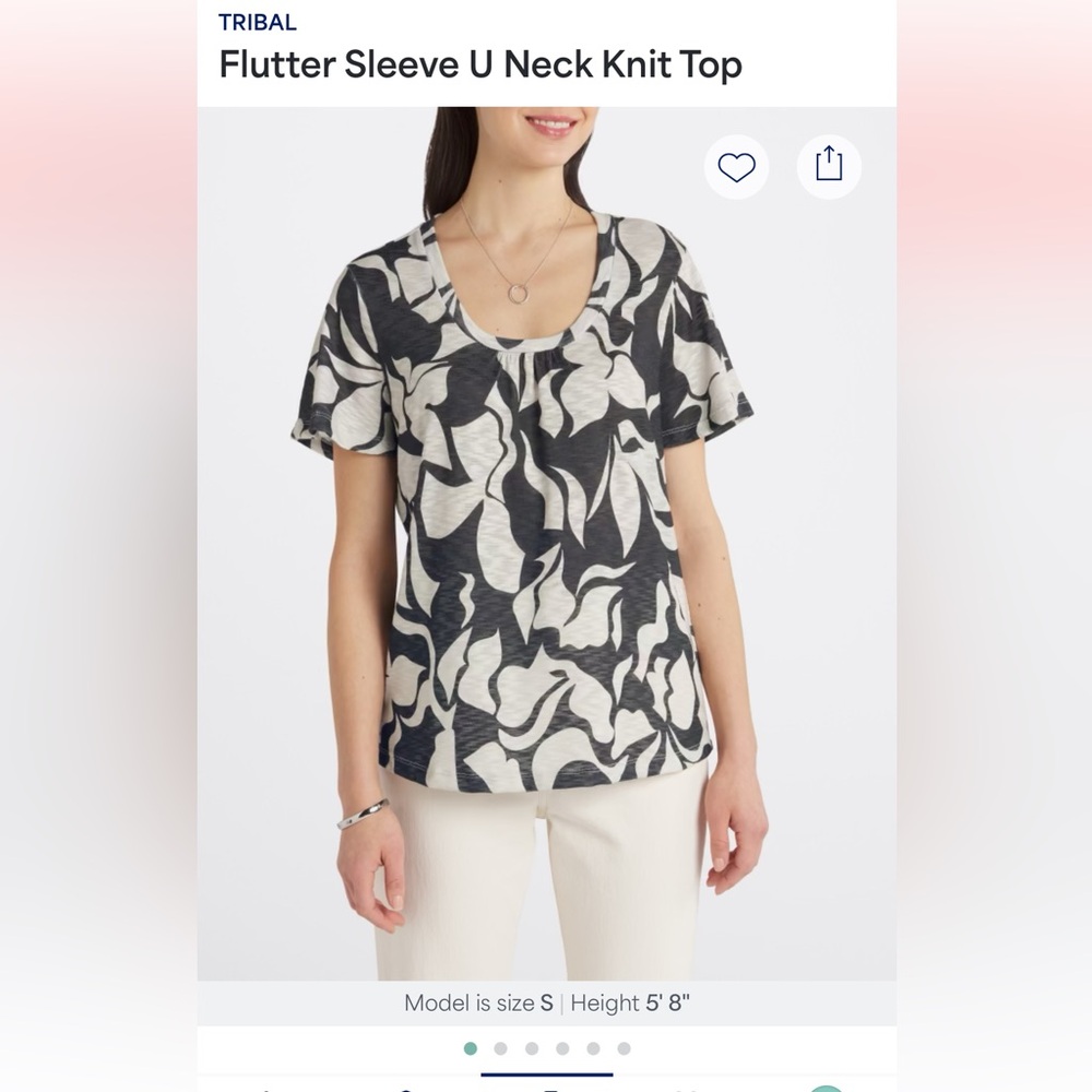 Tribal Stylish Black and White Women's Top